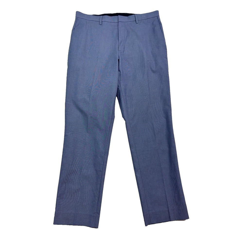 Banana Republic 35x32 Medium Blue Stretch Cotton Dress Pants Lightweight Slim‎